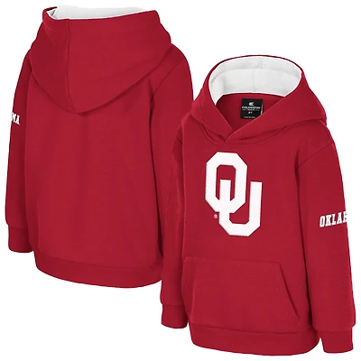 Toddler Colosseum  Crimson Oklahoma Sooners Big Logo Volume Fleece Pullover Hoodie