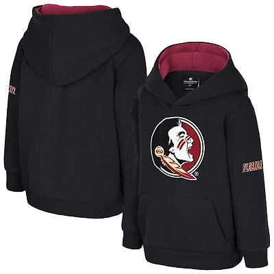 Toddler Colosseum  Black Florida State Seminoles Big Logo Volume Fleece Pullover Hoodie
