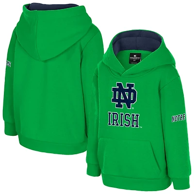 Toddler Colosseum  Kelly Green Notre Dame Fighting Irish Big Logo Volume Fleece Pullover Hoodie