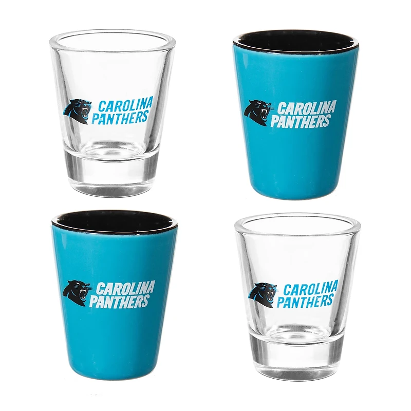 Carolina Panthers Four-Pack Shot Glass Set