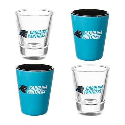 Carolina Panthers Four-Pack Shot Glass Set