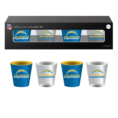 Los Angeles Chargers Four-Pack Shot Glass Set