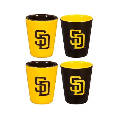 San Diego Padres Four-Pack Shot Glass Set