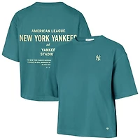 Women's '47  Teal New York Yankees Contemporary Basics Leon City T-Shirt