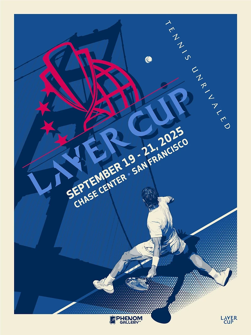 Phenom Gallery 2025 Laver Cup 18" x 24" Serigraph