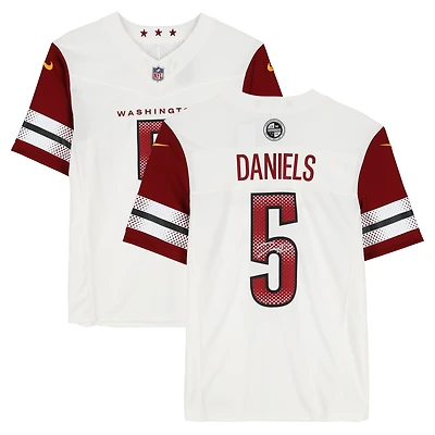 Jayden Daniels Washington Commanders Autographed White Nike Vapor F.U.S.E. Limited Jersey