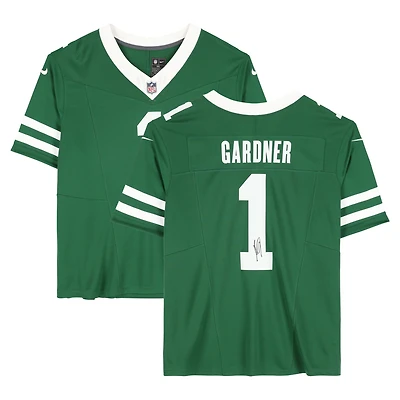 Ahmad Sauce Gardner New York Jets Autographed Green Nike Vapor F.U.S.E. Limited Jersey