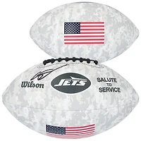 Ahmad Sauce Gardner New York Jets Autographed 2024 Salute To Service Wilson Football