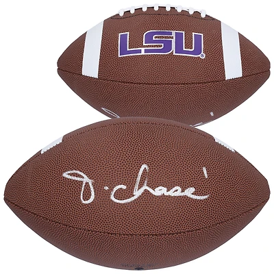 Ja'Marr Chase LSU Tigers Autographed Nike Game Football