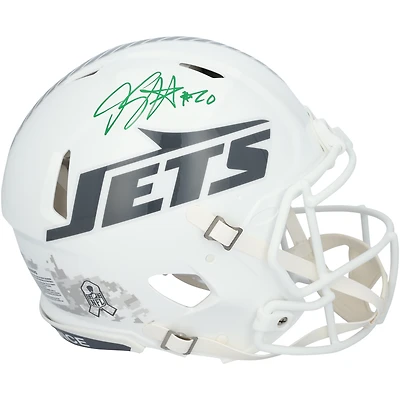 Breece Hall New York Jets Autographed Riddell 2024 Salute To Service Speed Authentic Helmet