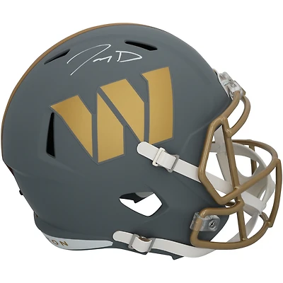 Jayden Daniels Washington Commanders Autographed Riddell Slate Speed Replica Helmet