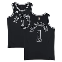 Victor Wembanyama San Antonio Spurs Autographed Black Nike Classic Edition Swingman Jersey - Signed on Front & Back