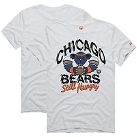 Men's Homage  Ash Chicago Bears NFL x Grateful Dead Tri-Blend T-Shirt