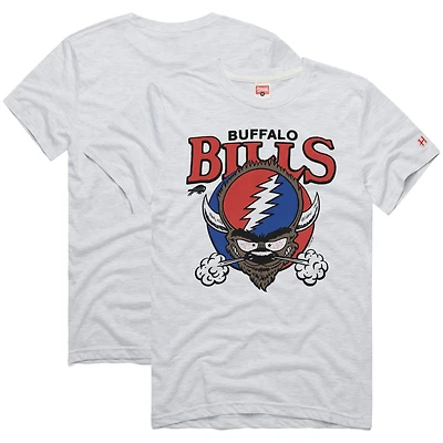 Men's Homage  Ash Buffalo Bills NFL x Grateful Dead T-Shirt