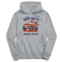 Youth Vive La Fete Gray Boise State Broncos On My Way To Pullover Hoodie