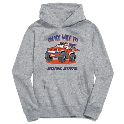 Youth Vive La Fete Gray Boise State Broncos On My Way To Pullover Hoodie