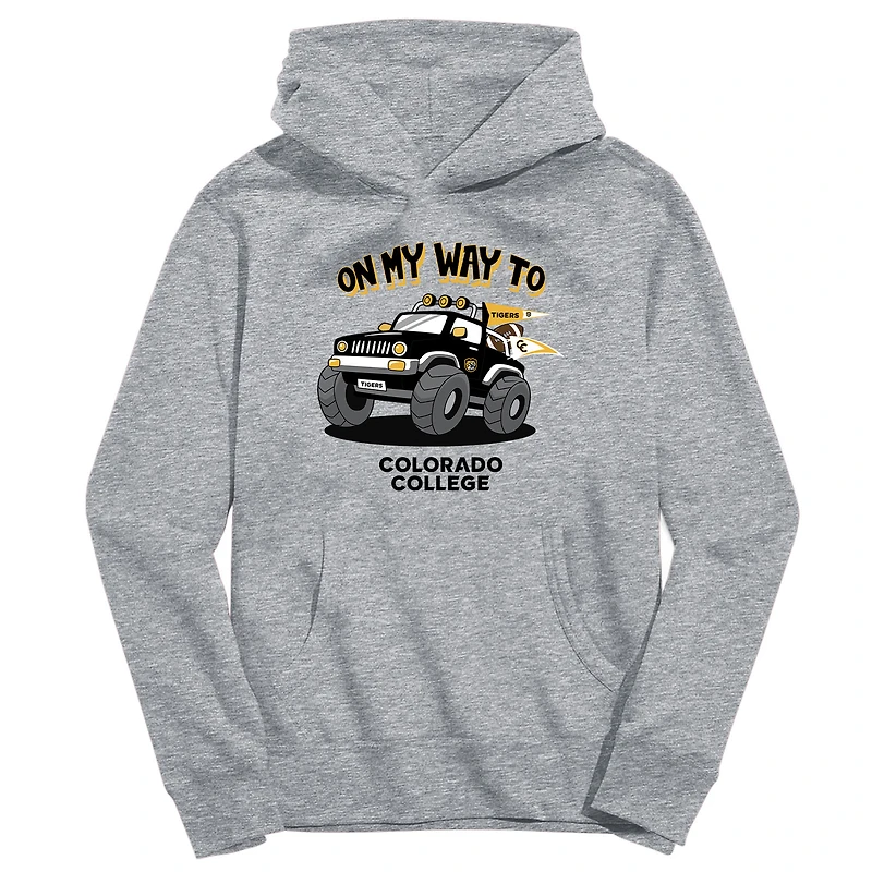 Youth Vive La Fete Gray Colorado College Tigers On My Way To Pullover Hoodie