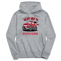 Youth Vive La Fete Gray Rutgers Scarlet Knights On My Way To Pullover Hoodie