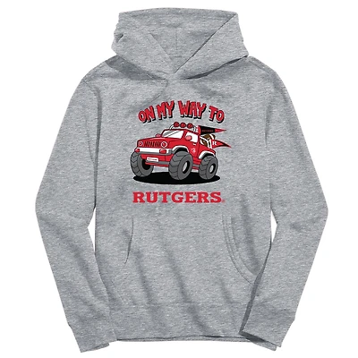 Youth Vive La Fete Gray Rutgers Scarlet Knights On My Way To Pullover Hoodie