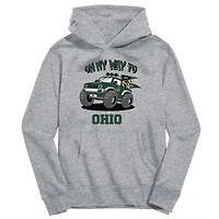 Youth Vive La Fete Gray Ohio Bobcats On My Way To Pullover Hoodie