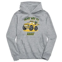 Youth Vive La Fete Gray NDSU Bison On My Way To Pullover Hoodie