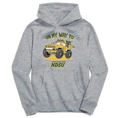 Youth Vive La Fete Gray NDSU Bison On My Way To Pullover Hoodie