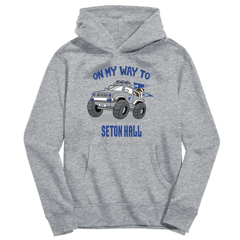 Youth Vive La Fete Gray Seton Hall Pirates On My Way To Pullover Hoodie