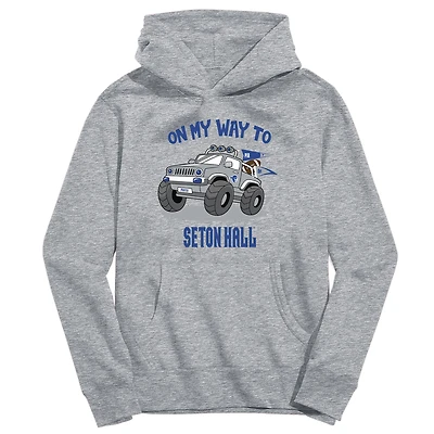 Youth Vive La Fete Gray Seton Hall Pirates On My Way To Pullover Hoodie