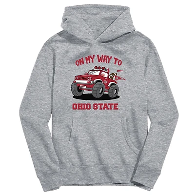 Youth Vive La Fete Gray Ohio State Buckeyes On My Way To Pullover Hoodie
