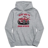 Youth Vive La Fete Gray Ohio State Buckeyes On My Way To Pullover Hoodie