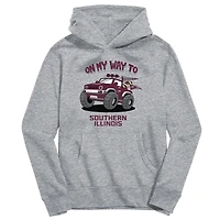 Youth Vive La Fete Gray Southern Illinois Salukis On My Way To Pullover Hoodie