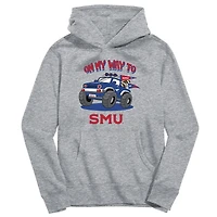 Youth Vive La Fete Gray SMU Mustangs On My Way To Pullover Hoodie