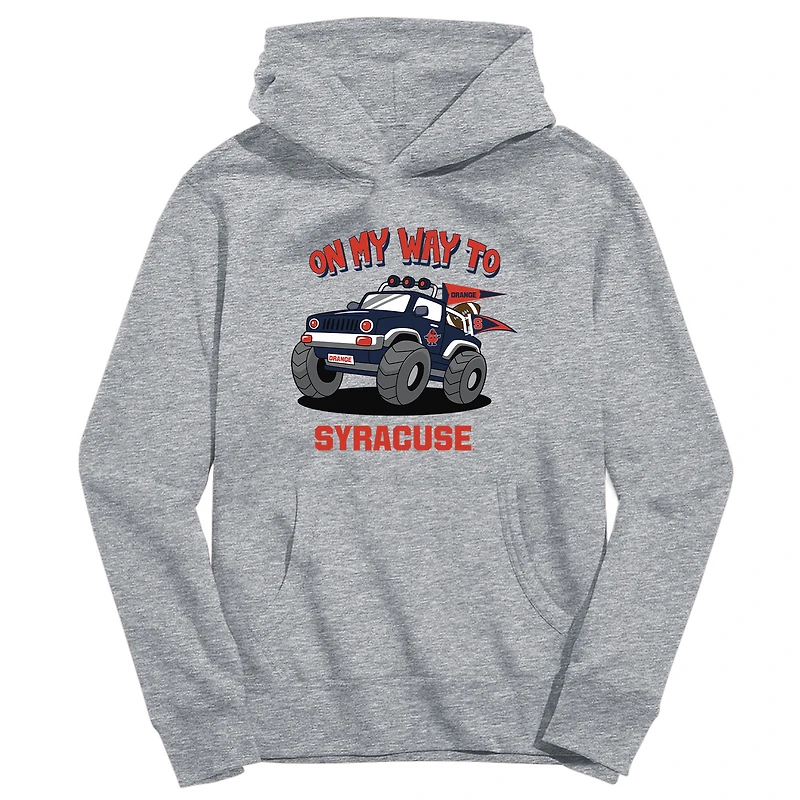 Youth Vive La Fete Gray Syracuse Orange On My Way To Pullover Hoodie