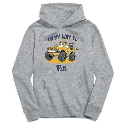 Youth Vive La Fete Gray Pitt Panthers On My Way To Pullover Hoodie