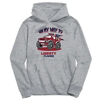 Youth Vive La Fete Gray Liberty Flames On My Way To Pullover Hoodie