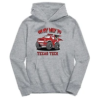 Youth Vive La Fete Gray Texas Tech Red Raiders On My Way To Pullover Hoodie