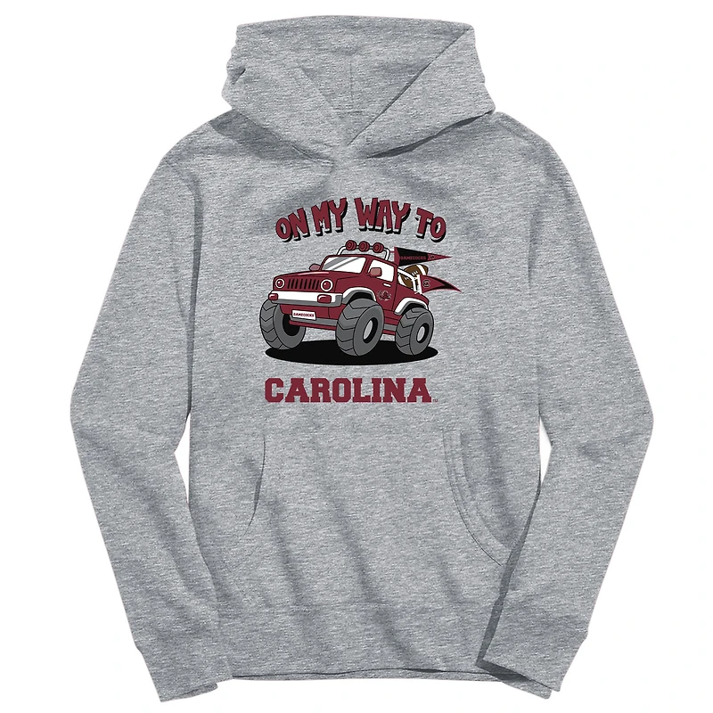 Youth Vive La Fete Gray South Carolina Gamecocks On My Way To Pullover Hoodie