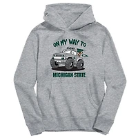 Youth Vive La Fete Gray Michigan State Spartans On My Way To Pullover Hoodie