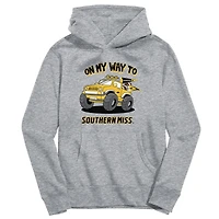 Youth Vive La Fete Gray Southern Miss Golden Eagles On My Way To Pullover Hoodie