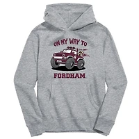 Youth Vive La Fete Gray Fordham Rams On My Way To Pullover Hoodie