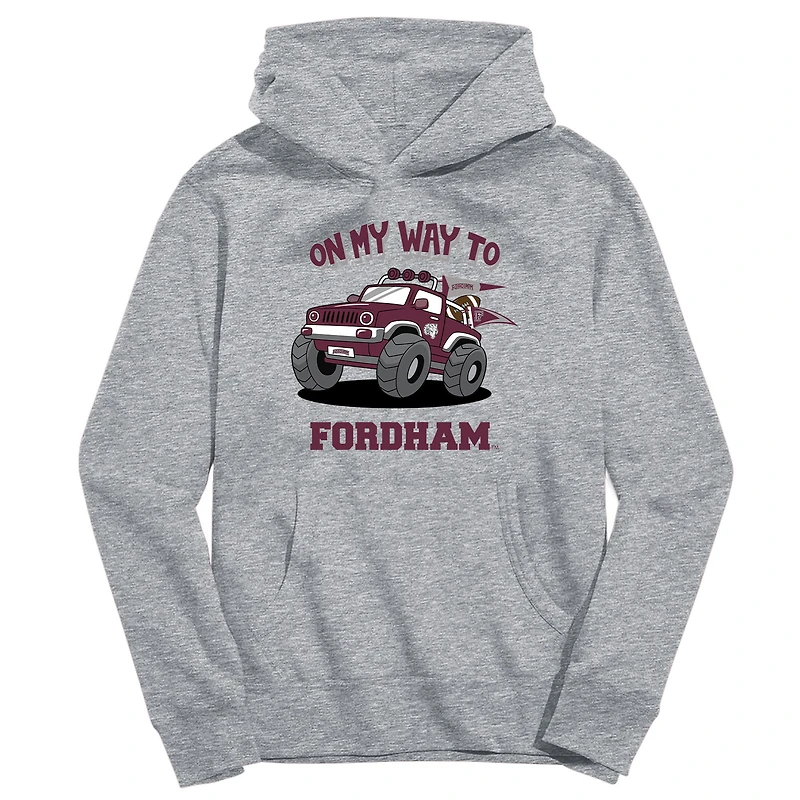 Youth Vive La Fete Gray Fordham Rams On My Way To Pullover Hoodie