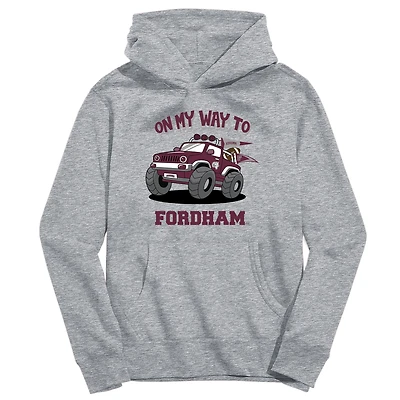 Youth Vive La Fete Gray Fordham Rams On My Way To Pullover Hoodie
