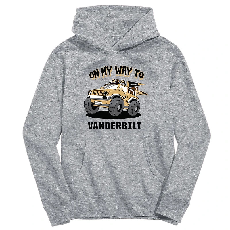 Youth Vive La Fete Gray Vanderbilt Commodores On My Way To Pullover Hoodie
