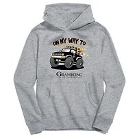 Youth Vive La Fete Gray Grambling Tigers On My Way To Pullover Hoodie