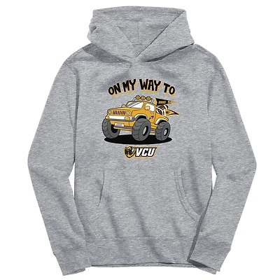 Youth Vive La Fete Gray VCU Rams On My Way To Pullover Hoodie