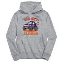 Toddler Vive La Fete Gray Clemson Tigers On My Way To Pullover Hoodie