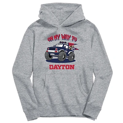 Toddler Vive La Fete Gray Dayton Flyers On My Way To Pullover Hoodie