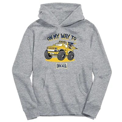 Toddler Vive La Fete Gray Drexel Dragons On My Way To Pullover Hoodie