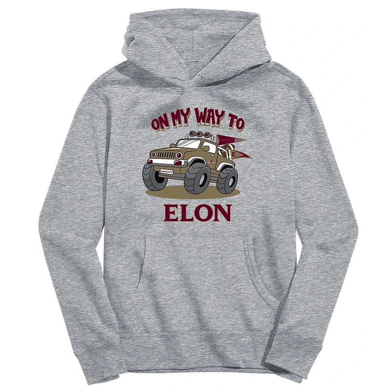 Toddler Vive La Fete Gray Elon Phoenix On My Way To Pullover Hoodie