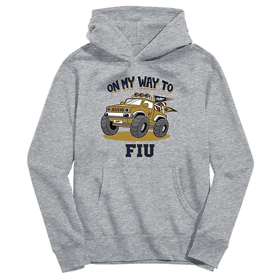 Toddler Vive La Fete Gray FIU Panthers On My Way To Pullover Hoodie